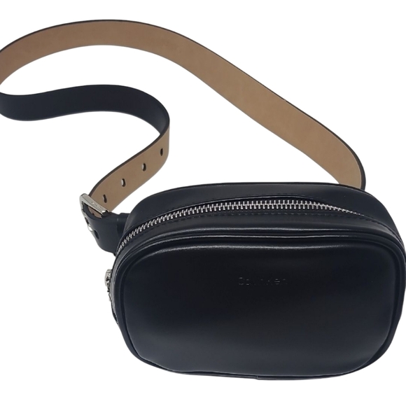 Calvin Klein Handbags - Calvin Klein Black Leather Crossbody Bag